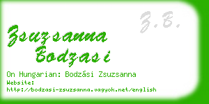 zsuzsanna bodzasi business card