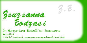 zsuzsanna bodzasi business card